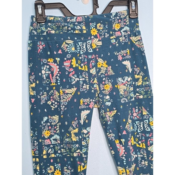 Women's One Size Leggings Lot of 3 Floral Print Stretch OS Buttery Soft Lularoe - Picture 12 of 16